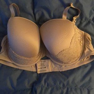 Tan lace bra. ThirdLove brand.